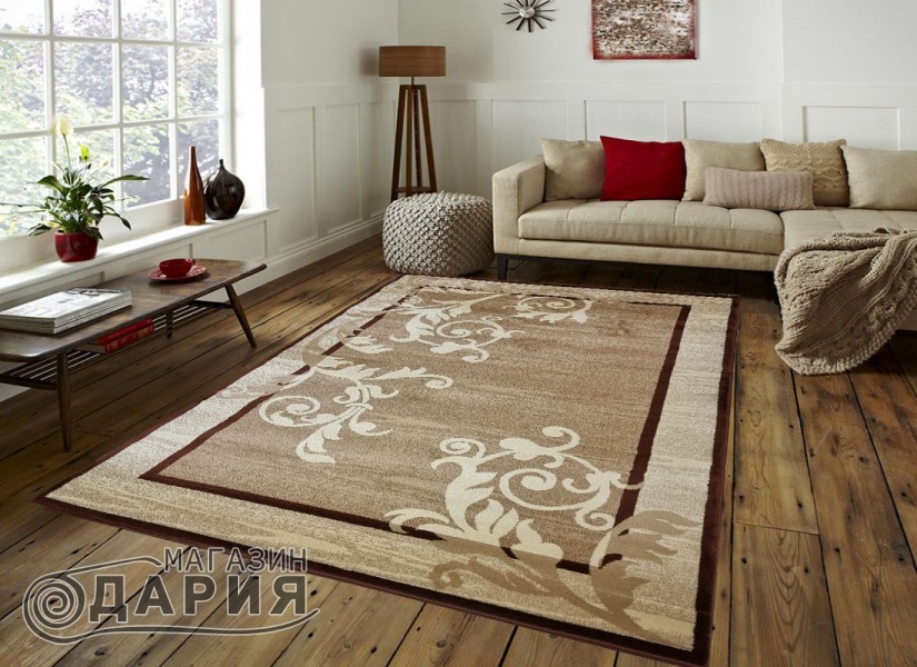 Тъкан персийски килим Blue stones 2574_beige